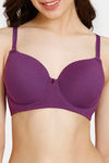 Rosaline Padded Wired 3/4th Coverage T-Shirt Bra - Grape Juice — thumbnail 4